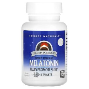Source Naturals Melatonin Timed Release 2 mg 240 viên 021078000648