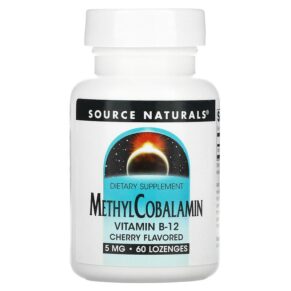 Source Naturals MethylCobalamin Cherry 5 mg 60 viên 021078013297