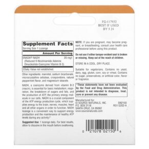 Source Naturals NADH 20 mg 30 Lozenges 021078021506