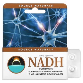 Source Naturals NADH CoEnzyme B-3 5 mg 30 viên 021078020769