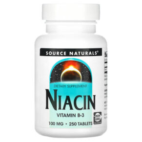 Source Naturals Niacin 100 mg 250 viên 021078005025
