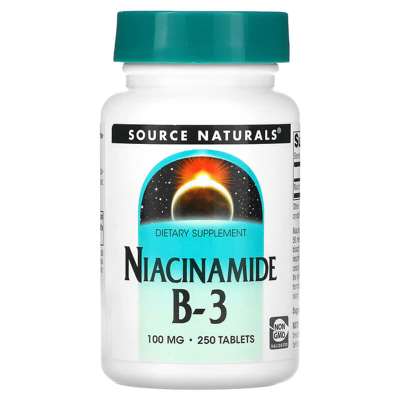 Source Naturals Niacinamide B-3 100 mg 250 Tablets 1 Source Naturals Niacinamide B-3 100 mg 250 viên 021078005049