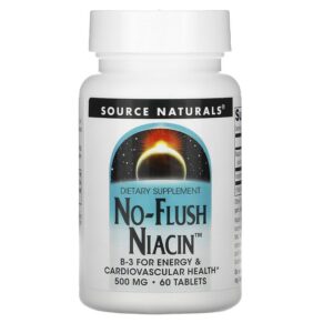 Source Naturals No-Flush Niacin 500 mg 60 viên 021078009214