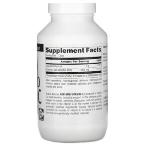 Source Naturals Non-GMO Vitamin C 1.000 mg 240 Tablets 021078026280