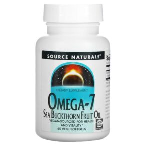 Source Naturals Omega-7 Seabuckthorn Fruit Oil 60 Vegi viên 021078025542