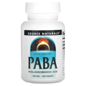 Source Naturals PABA 100 mg 250 viên 021078005087