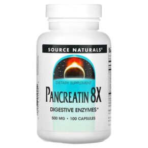 Source Naturals Pancreatin 8X 500 mg 100 viên 021078019442