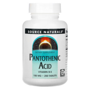 Source Naturals Pantothenic Acid 100 mg 250 viên 021078005100