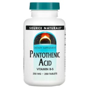 Source Naturals Pantothenic Acid 250 mg 250 viên 021078005124