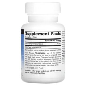 Source Naturals Policosanol 20 mg 60 Tablets 3 Source Naturals Policosanol 20 mg 60 Tablets 021078018872
