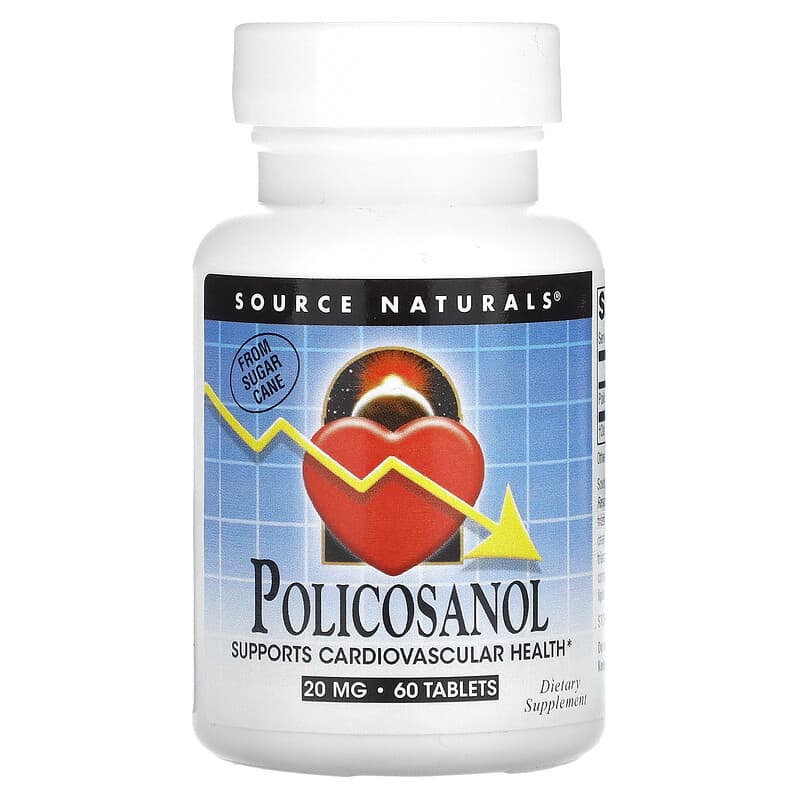 Source Naturals Policosanol 20 mg 60 Tablets 1 Source Naturals Policosanol 20 mg 60 viên 021078018872