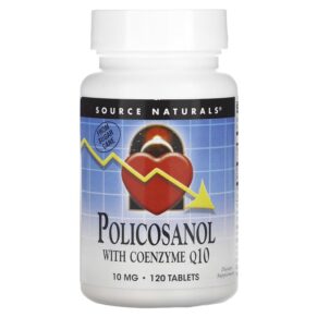 Source Naturals Policosanol + Coenzyme Q10 10 mg 120 viên 021078014591