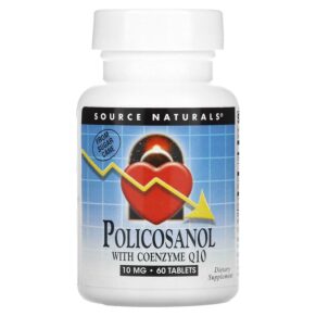 Source Naturals Policosanol + Coenzyme Q10 10 mg 60 viên 021078014522