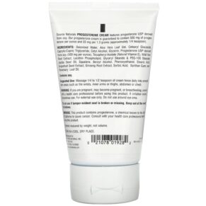 Source Naturals Progesterone Cream 4 oz (113.4 g) 021078019282