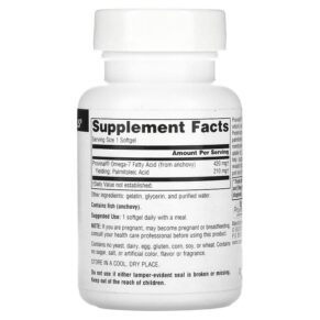 Source Naturals Provinal Omega-7 30 Softgels 3 Source Naturals Provinal Omega-7 30 Softgels 021078025504