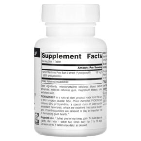 Source Naturals Pycnogenol 100 mg 60 Tablets 021078003335