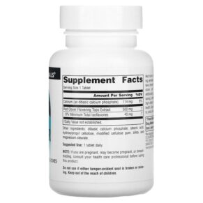 Source Naturals Red Clover Extract 500 mg 60 Tablets 021078013266