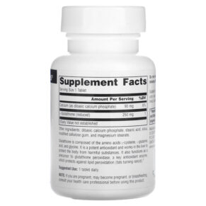 Source Naturals Reduced Glutathione 250 mg 60 Tablets 021078012832