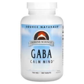 Source Naturals Serene Science GABA Calm Mind 750 mg 180 viên 021078002680