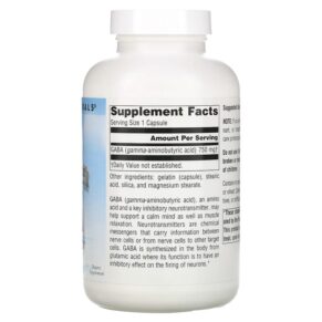 Source Naturals Serene Science GABA Calm Mind 750 mg 180 Capsules 021078017080