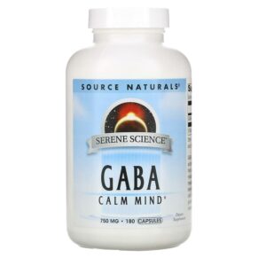 Source Naturals Serene Science GABA Calm Mind 750 mg 180 viên 021078017080