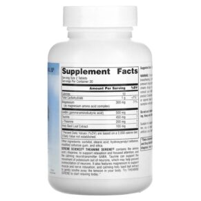 Source Naturals Serene Science Theanine Serene 60 Tablets 021078017752