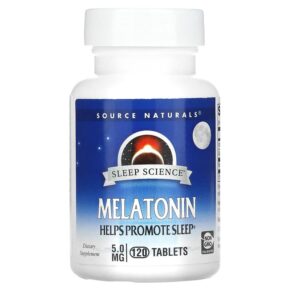 Source Naturals Sleep Science Melatonin 5 mg 120 viên 021078005575