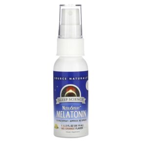 Source Naturals Sleep Science NutraSpray Melatonin Orange 1.5 mg 2 fl oz (59.14 ml) 021078003281