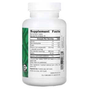 Source Naturals Spirulina 500 mg 200 Tablets 021078006381