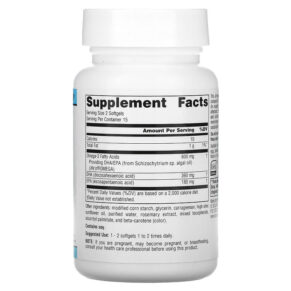 Source Naturals Vegan Omega-3s Non-Fish EPA-DHA 300 mg 30 Vegan Softgels 021078024583