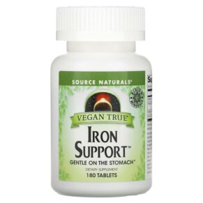 Source Naturals Vegan True Iron Support 180 viên 021078025924
