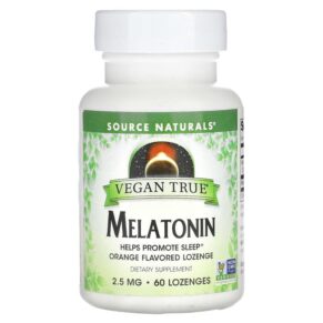 Source Naturals Vegan True Melatonin Orange 2.5 mg 60 viên 021078025801