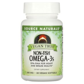 Source Naturals Vegan True Non-Fish Omega-3s 300 mg 30 viên 021078025917