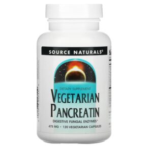Source Naturals Vegetarian Pancreatin 475 mg 120 viên 021078017110