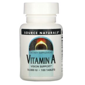 Source Naturals Vitamin A 10.000 IU 100 viên 021078008286