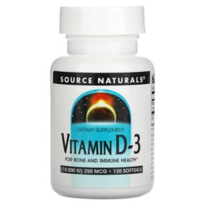 Source Naturals Vitamin D-3 10.000 IU (250 mcg) 120 viên 021078027928