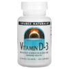 Source Naturals Vitamin D-3 125 mcg (5.000 IU) 120 viên 021078023371