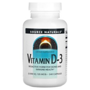 Source Naturals Vitamin D-3 5.000 IU (125 mcg) 240 viên 021078023388