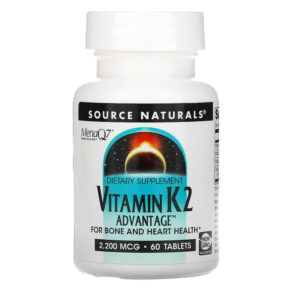 Source Naturals Vitamin K2 Advantage 2.200 mcg 60 viên 021078027102