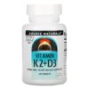 Source Naturals Vitamin K2 + D3 60 viên 021078019220