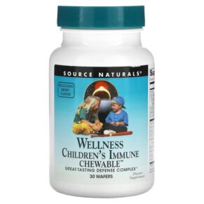 Source Naturals Wellness Children's Immune Delicious Berry 30 bánh 021078021384