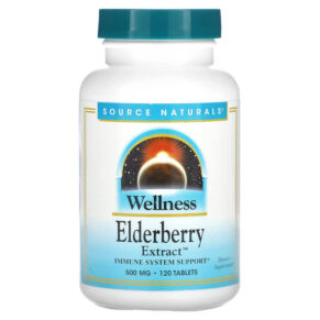 Source Naturals Wellness Elderberry Extract 166 mg 120 viên 021078000488