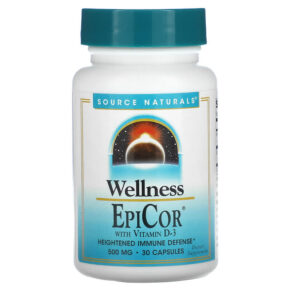 Source Naturals Wellness EpiCor + Vitamin D-3 500 mg 30 viên 021078024323
