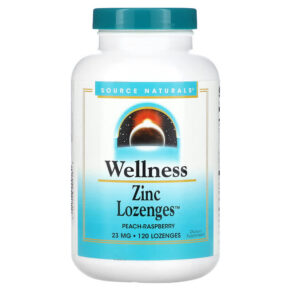 Source Naturals Wellness Zinc Peach-Raspberry 23 mg 120 viên 021078009160