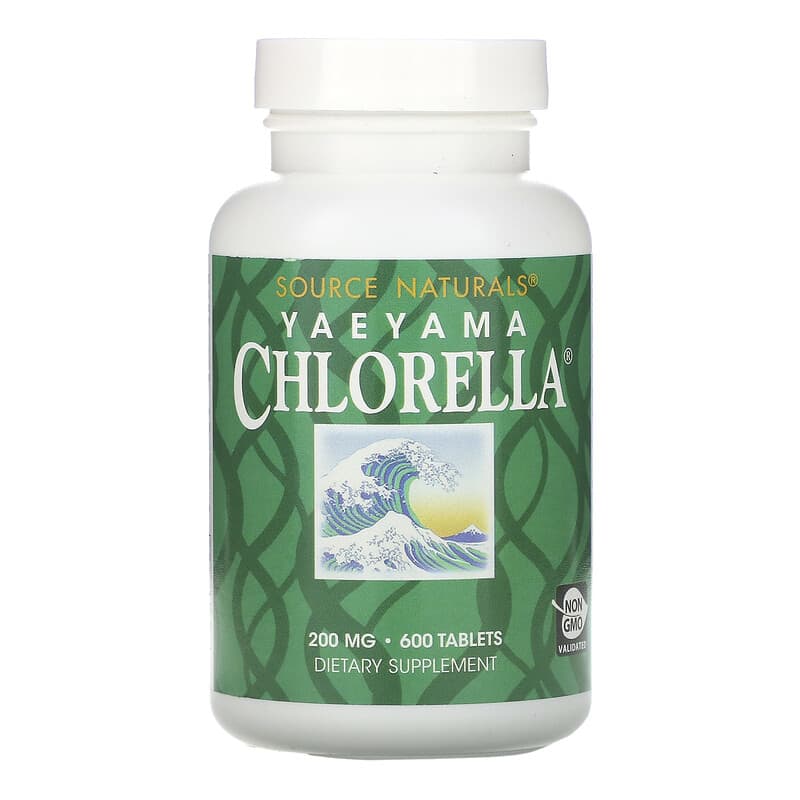 Source Naturals Yaeyama Chlorella 200 mg 600 Tablets 1 Source Naturals Yaeyama Chlorella 200 mg 600 viên 021078014546