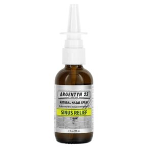 Sovereign Silver Argentyn 23 Natural Nasal Spray Sinus Relief 2 fl oz (59 ml) 684088331272