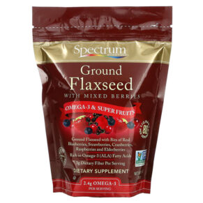 Spectrum Essentials Ground Flaxseed + Mixed Berries 12 oz (340 g) 022506125070
