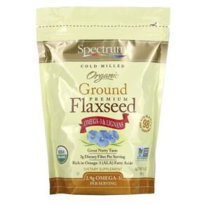 Spectrum Essentials Organic Ground Premium Flaxseed 14 oz (396 g) 022506677890