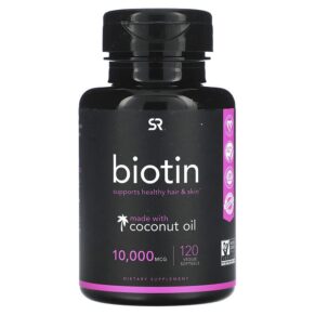 Sports Research Biotin + Coconut Oil 10.000 mcg 120 viên 023249010159