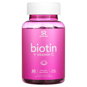 Sports Research Biotin + Vitamin C Natural Berry 60 viên 023249013037